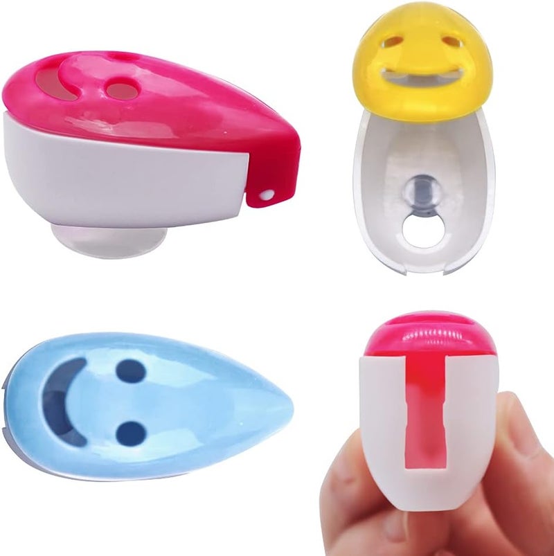 Synchain Toothbrush Holder Cover, 6pcs Toothbrush Head Cover Case Cap Suction Cup Portable Toothbrush Protector 6 Colors for Family, Kids, Travel - Image 3