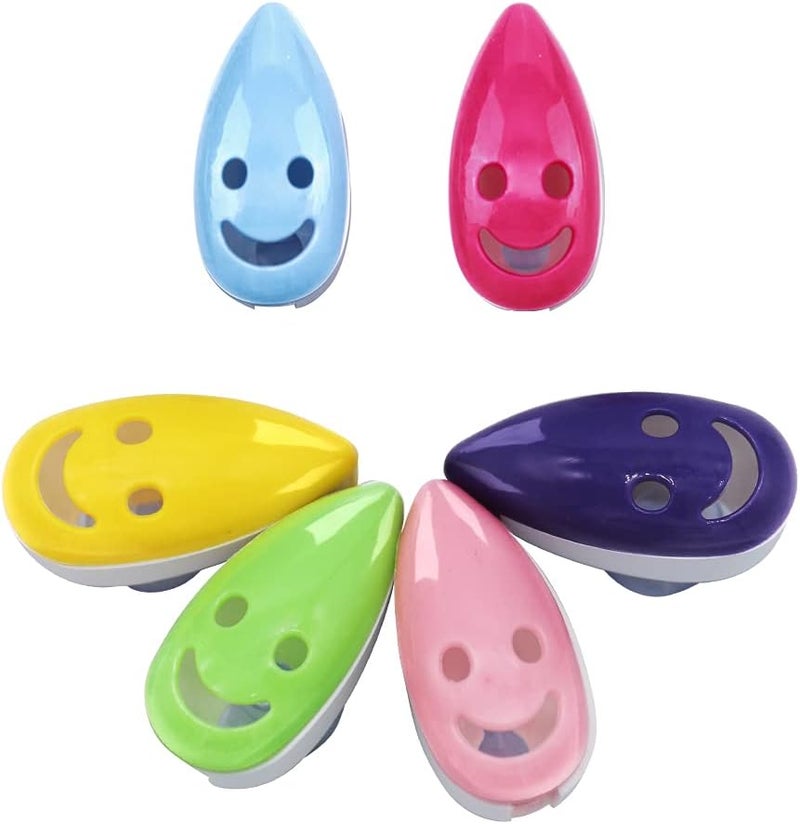 Synchain Toothbrush Holder Cover, 6pcs Toothbrush Head Cover Case Cap Suction Cup Portable Toothbrush Protector 6 Colors for Family, Kids, Travel - Image 2