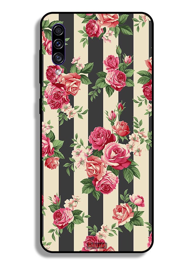 Tolwak Samsung Galaxy A50 Protective Case Cover Roses Pattern - Image 1