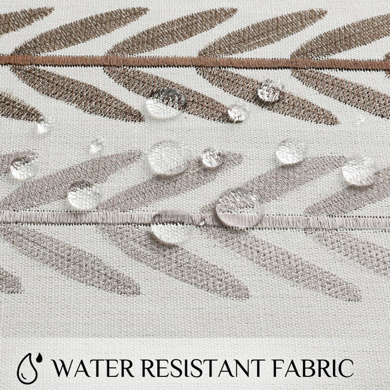 Softalker Linen Tablecloth Rectangle, Outdoor Waterproof Burlap Cotton Farmhouse Table Cloths with Tassel, Heavy Weight Wrinkle Free Table Cover for Dining, Party, Rustic - 55 x 70 Inch, Wine Leaf - Image 3