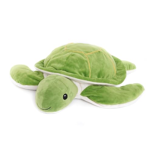 WEIGEDU Weighted Sea Turtle Plush Toy 20 Inches 23 lbs Soft Removable Weight for Kids and Adults Embroidered Eyes Comfort - Image 1