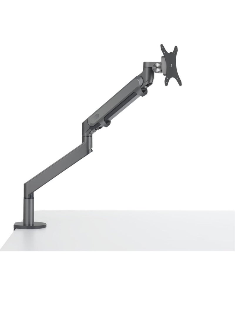 ELTRAZONE - Single Gas Spring LCD Arm Desk VESA Bracket & Monitor Arm Stand for 10"-30" Screens: Tilt up 90° /down 85°, Swivel left/right 180°, 360° Rotation - Image 1