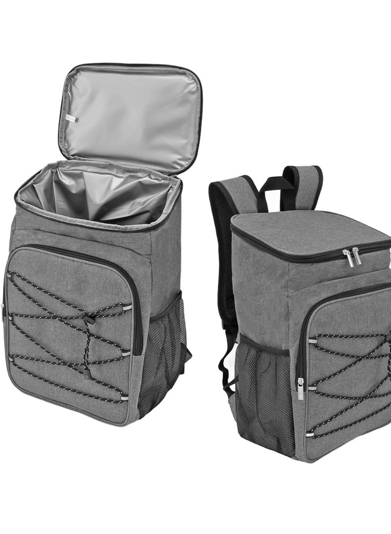 Food Delivery Backpack, Leakproof Reusable Thermal Backpack with Grab Handle, Oxford Cloth, Small Pocket, Insulated Pizza Bag  - Image 1