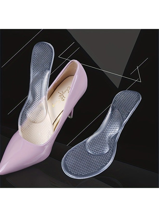 Generic 1Pair Women's Arch Orthopedic Pad For Flat Feet ,High Heel Shoes Pads, Sandals Insole Transparent Insole Shock-Absorbing Non-slip  - Image 5