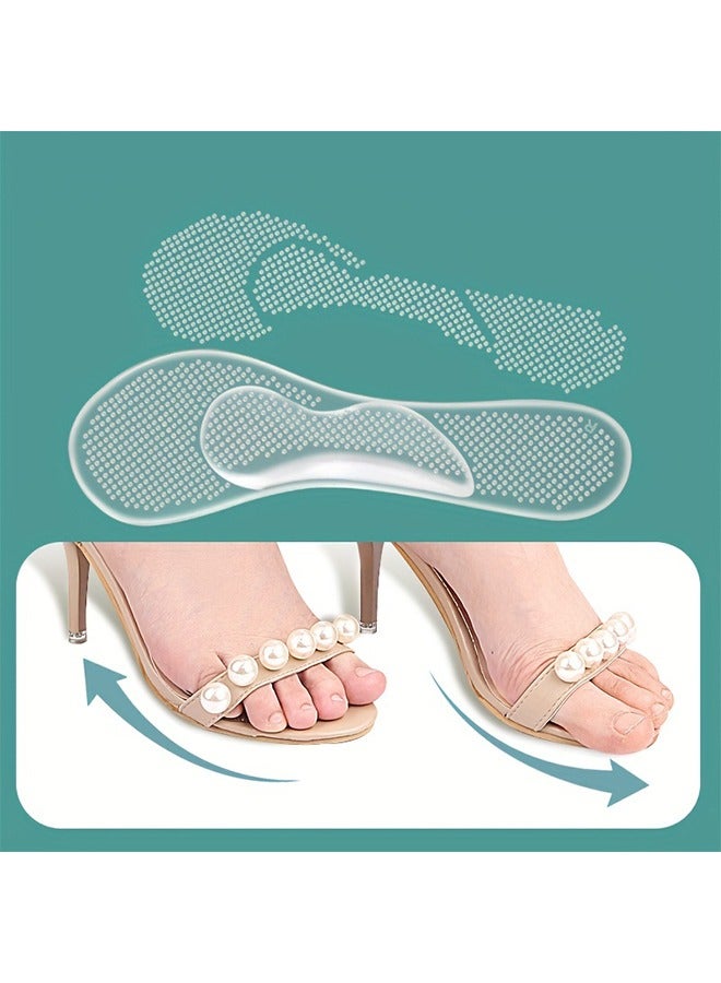 Generic 1Pair Women's Arch Orthopedic Pad For Flat Feet ,High Heel Shoes Pads, Sandals Insole Transparent Insole Shock-Absorbing Non-slip  - Image 3