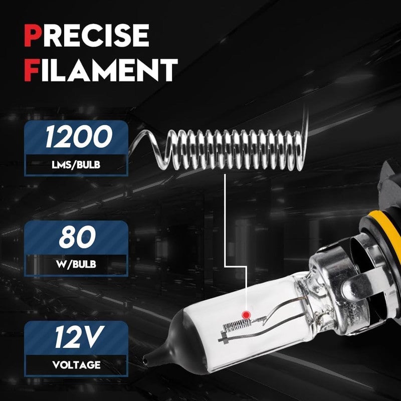 Feema Premium 9006 Halogen Headlight Bulb 12V/80W – Xenon Gas Filled, Anti-UV Quartz Glass, 1200 Lumens High Output, Made in Korea with German Technology - Image 5