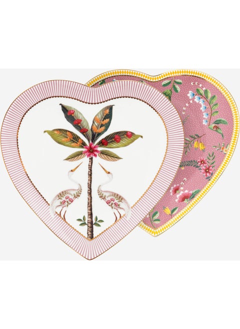 Pink Porcelain Serving Plate 21.5 cm