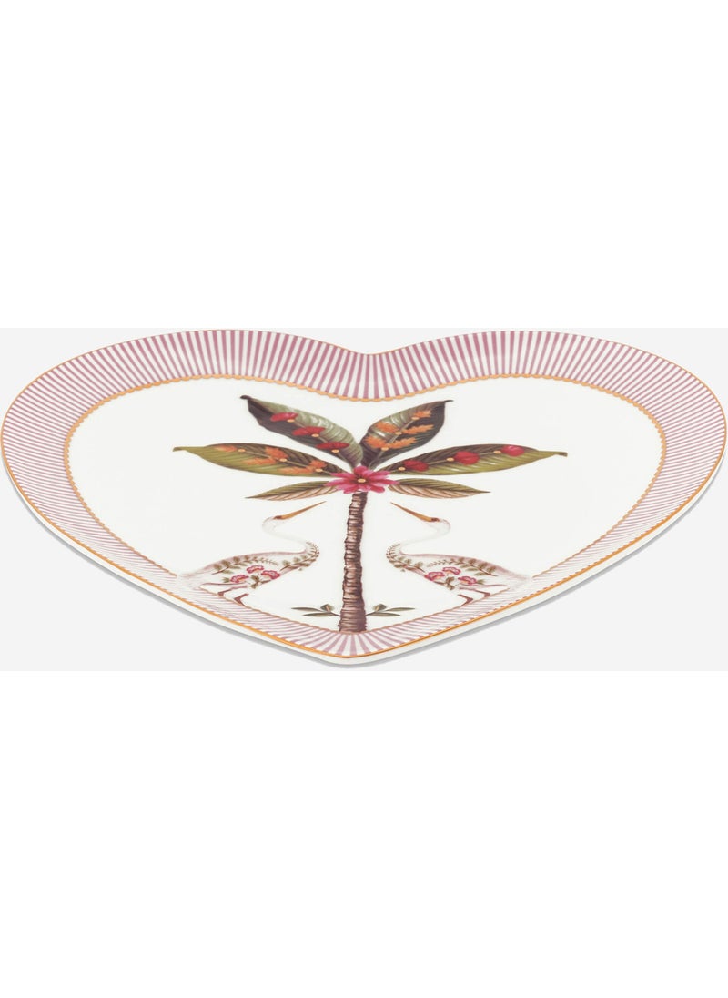 Pink Porcelain Serving Plate 21.5 cm