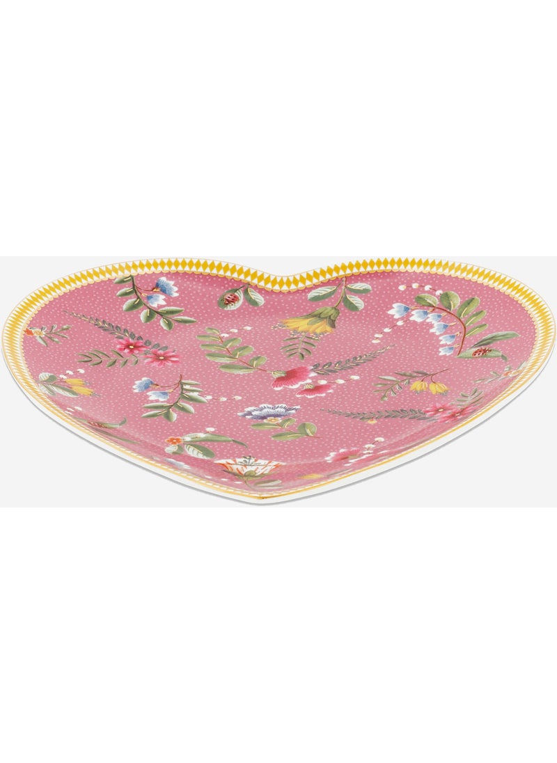 Pink Porcelain Serving Plate 21.5 cm