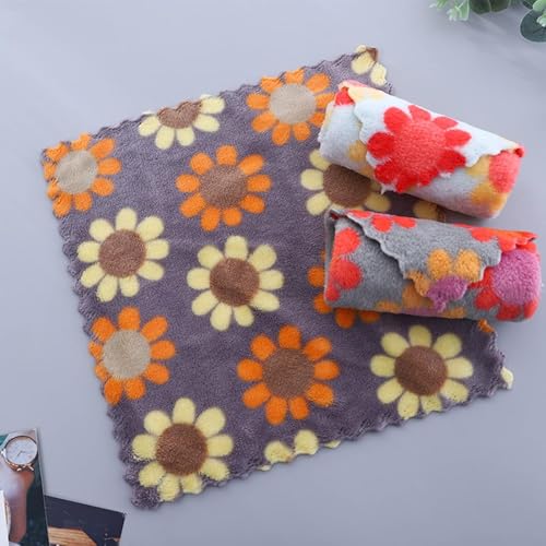 OAN Kitchen Cloth Microfiber Cleaning Towels, Double-Sided Dish Drying Reusable for House Furniture Table Window Glasses (Floral, 30x30 cm, Pack of 10) - Image 3