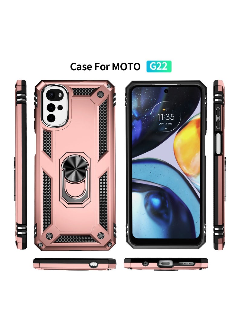 URBBKING Protective Case Cover for Moto G22 Rose Gold  - Image 5