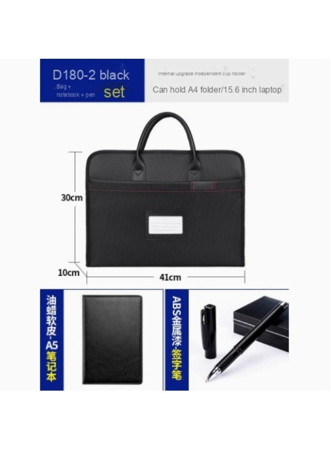 Designer Men's Briefcase with High-End Feel and Large Capacity