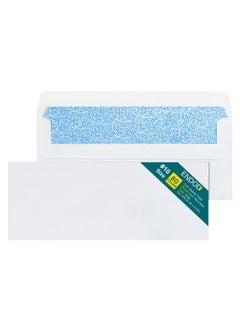 EnDoc 10 Envelopes Self Seal 80/Pack 4 1/8 X 9 1/2 Inch Letter Size Envelopes Business Envelopes 10 Flip & Stick Closure Security Tinted Envelopes For Invoices Statements Blank White Envelopes  - Image 1