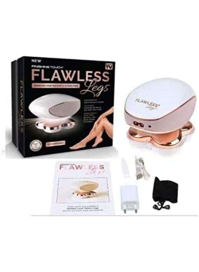 فلوليس ماكينة إزالة شعر الجسم الكهربائية فلوليس للنساء فينيشينج تاتش ، قابلة لإعادة الشحن بمنفذ USB ومزود بضوء LED لتحسين الرؤية - Image 1
