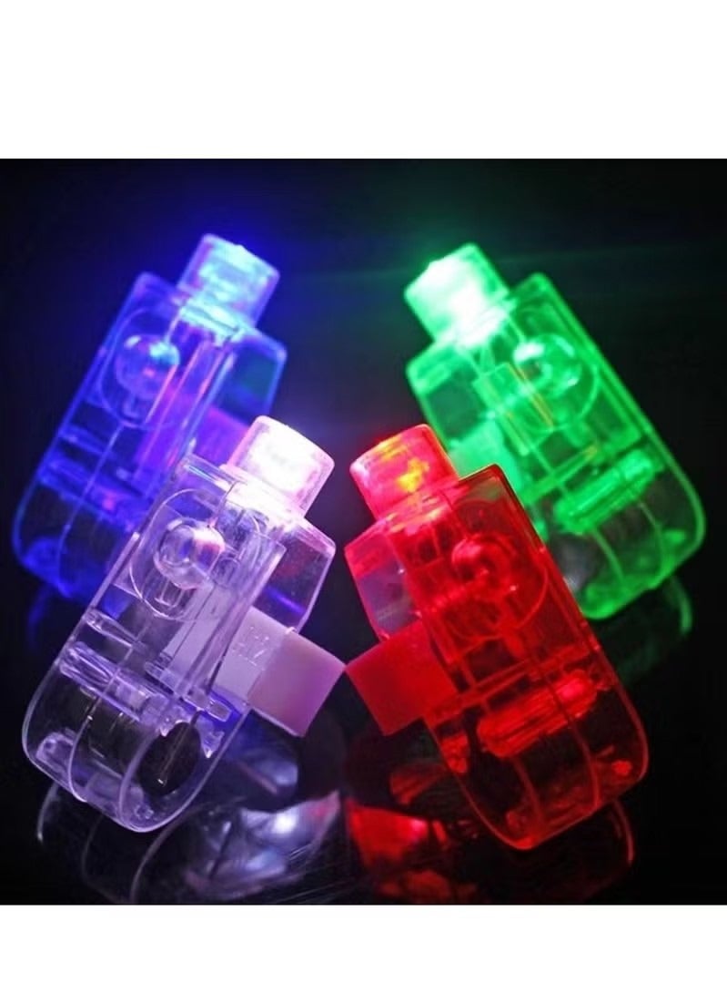 Glow in The Dark Party Supplies-10 Pack LED Light Up Finger Light Rings ，Glow in The Dark Party Supplies， LED Ring Finger Lamp Glow Stick Glow Party Favors Kids Glow Toys Party (Mixed Colors) - Image 3