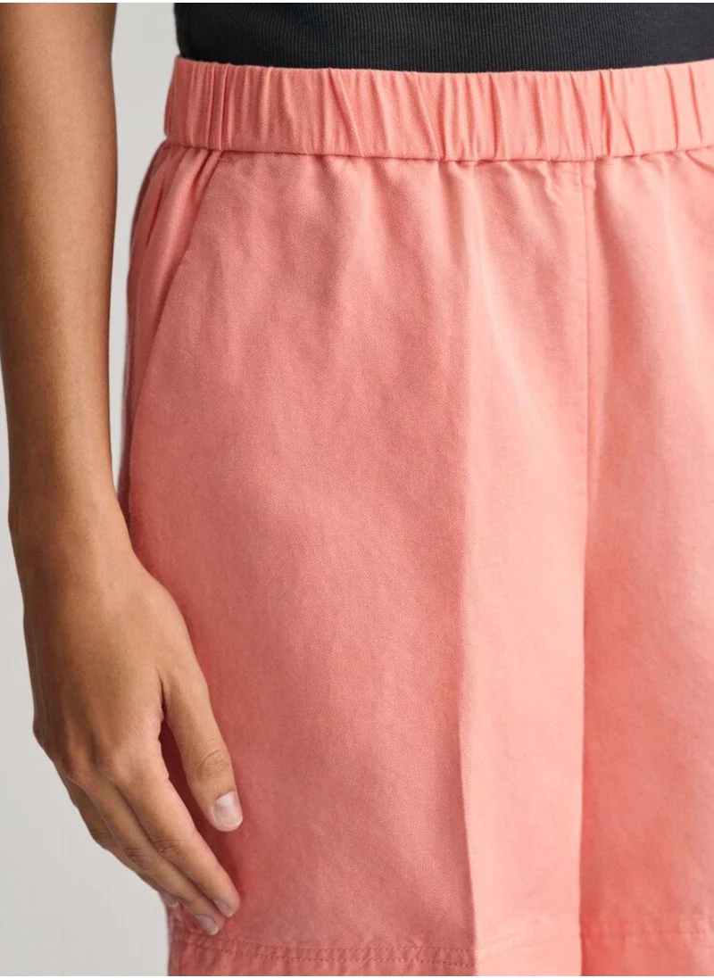 غانت Gant Relaxed Fit Linen Blend Pull-On Shorts