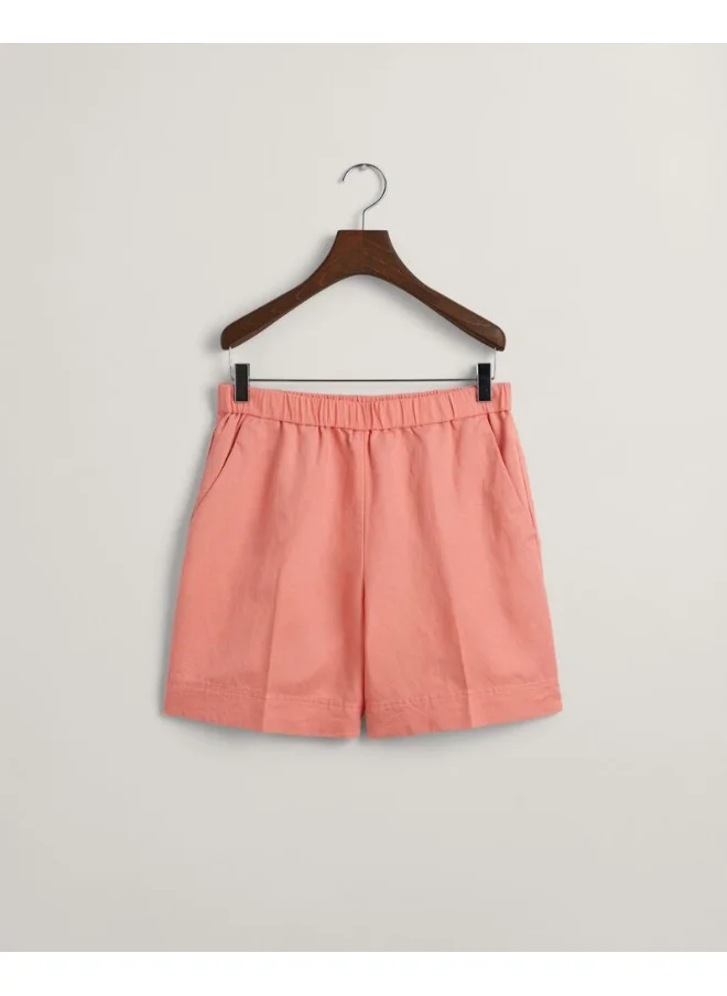 غانت Gant Relaxed Fit Linen Blend Pull-On Shorts