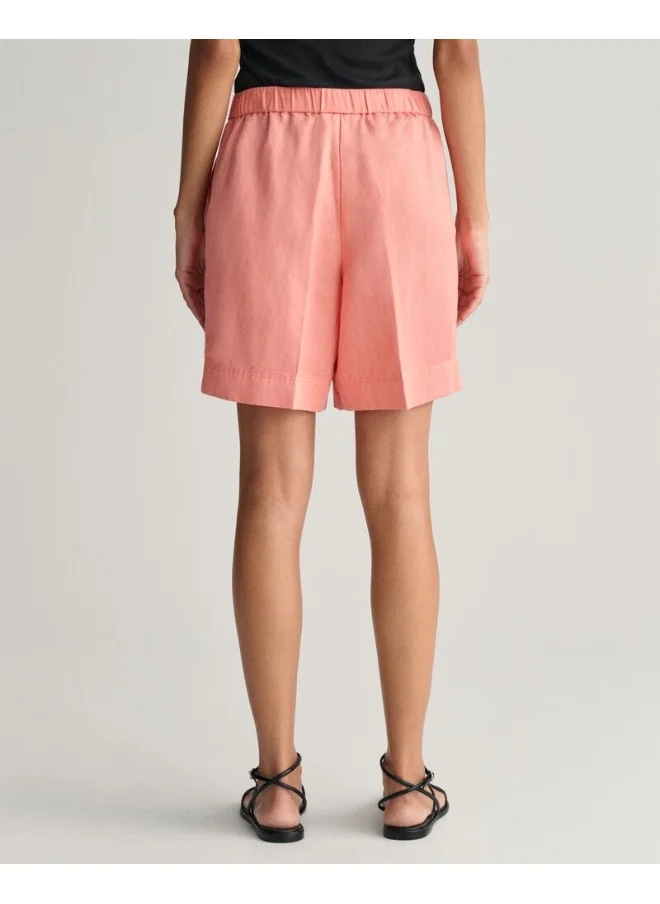 غانت Gant Relaxed Fit Linen Blend Pull-On Shorts