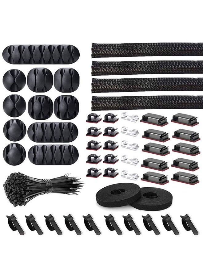 Arabest - 53-Piece Wire Management Organizer Kit for Fastening Cable Ties - Image 1