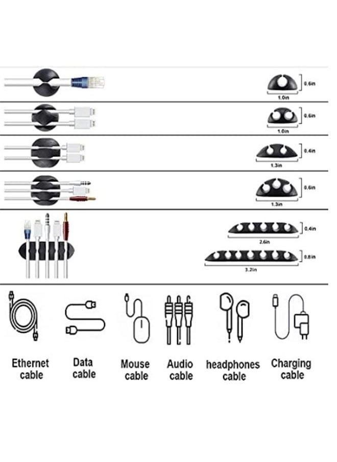 Arabest - 53-Piece Wire Management Organizer Kit for Fastening Cable Ties - Image 1