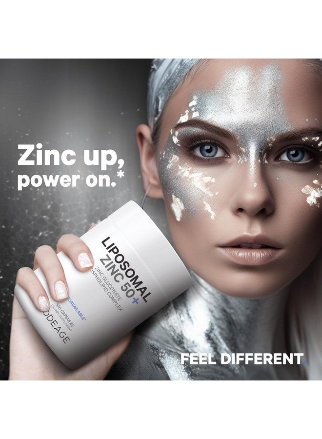 Codeage Liposomal Zinc Supplement - 3 Month Supply - One Per Day - 50 mg Zinc Gluconate Vitamin Pills - Essential Mineral Supplements Zinc Plus Liposomal Delivery Matrix - Vegan Non-GMO - 100 Capsules - Image 5