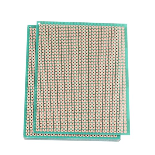 GENNEL 10-Pieces 70mm x 90mm Copper Strip PCB Board, 884 Holes Perfboard, Universal Stripboard Printed Circuit Board for Soldering Prototyping Testing Repair DIY - Image 1