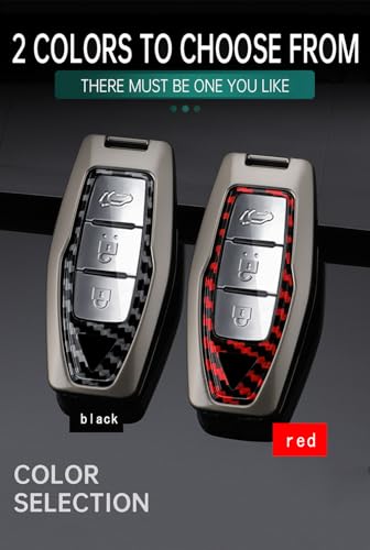 TECART Zinc alloy Key Fob Cover Case Fit for Mitsubishi Outlander 2021 2022 2023 2024 2025 Car Accessories Full Protection Key Holder Red - Image 4