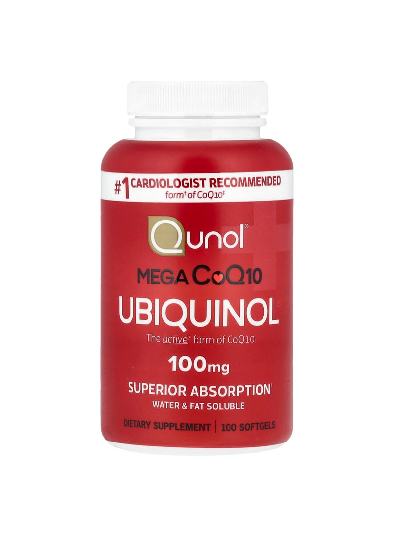 Mega CoQ10 Ubiquinol, 100 Softgels