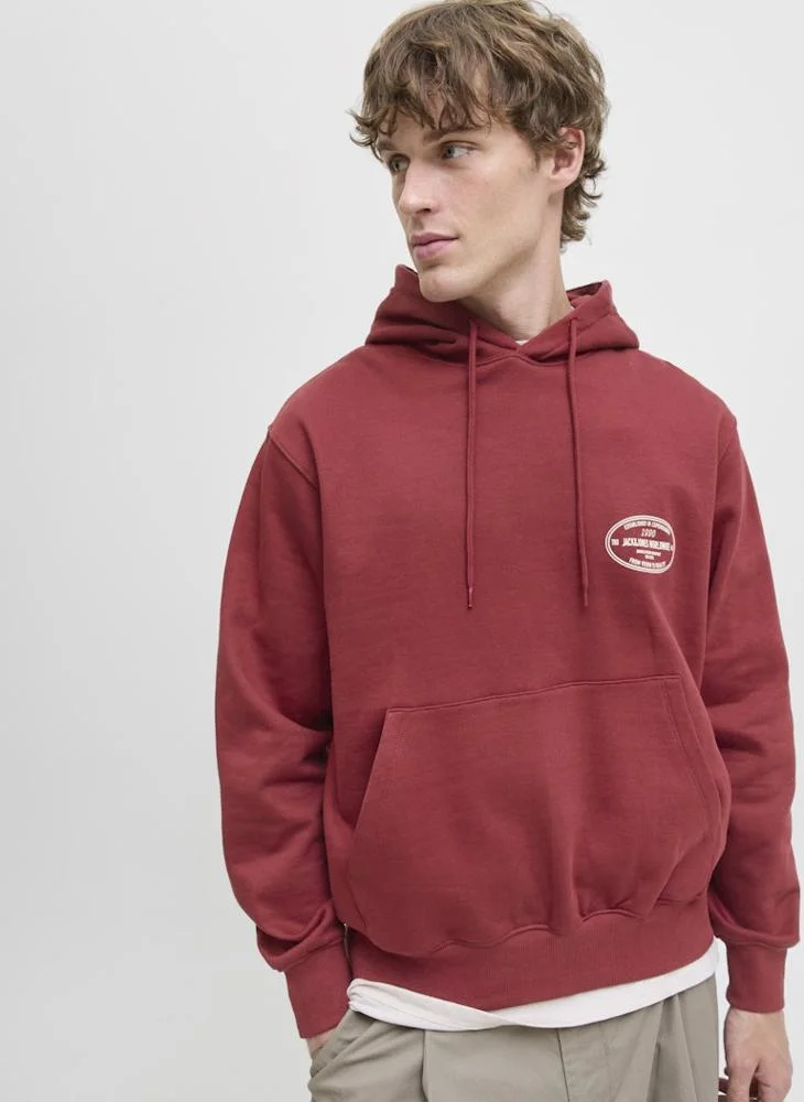 JACK & JONES Graphic Pullover Hoodie