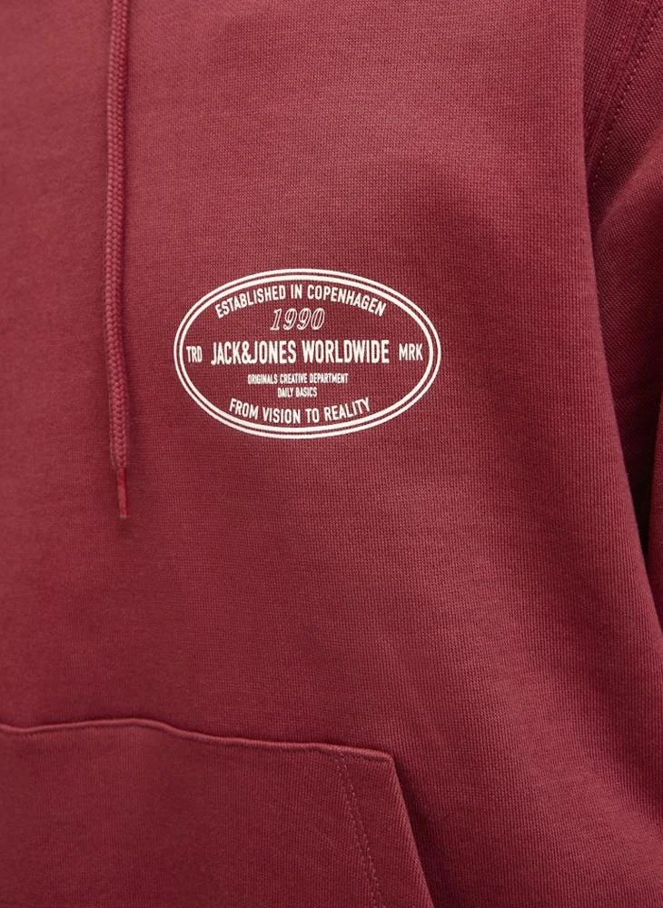 JACK & JONES Graphic Pullover Hoodie