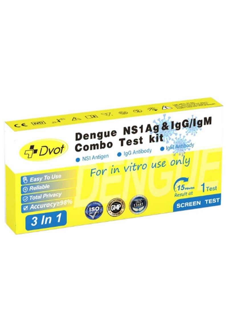 Dvot Dengue Ns1 Antigen And IGG IGM Combination Test Kit，Easy To Use，Reliable，Full Privacy Protection，Accuracy Greater Than 98%，Results In 15 Minutes  - Image 1