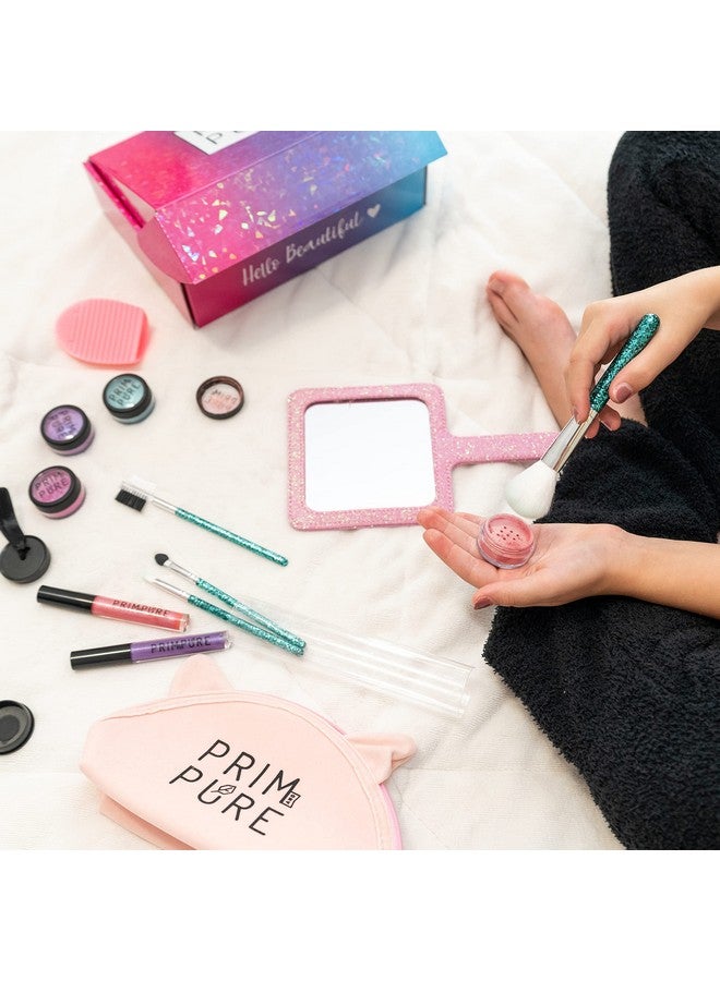 Prim and Pure Ultimate Mineral Kids Makeup Gift Set ; Perfect For Play Dates & Birthday Parties ; Kids Safe Eyeshadow Makeup Mineral Blush ; Organic & Natural Makeup Kit For Kids; Made In Usa - Image 5