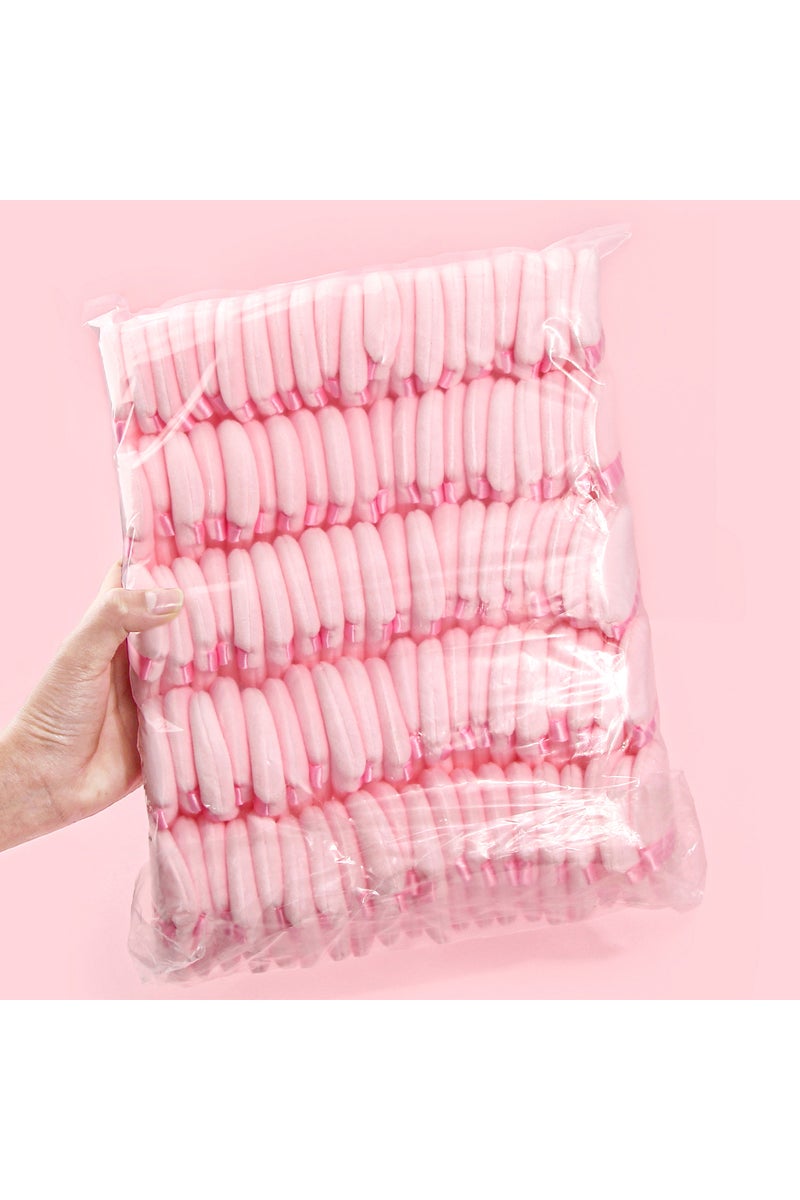 erorex Pink 2Pcs/100Pcs Triangle Powder Puff For Loose Powder Liquid Cosmetic Soft Plush Powder Puff Makeu