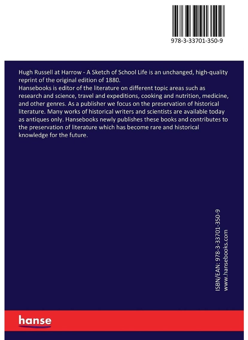 Hugh Russell at Harrow: A Sketch of School Life  - Image 2