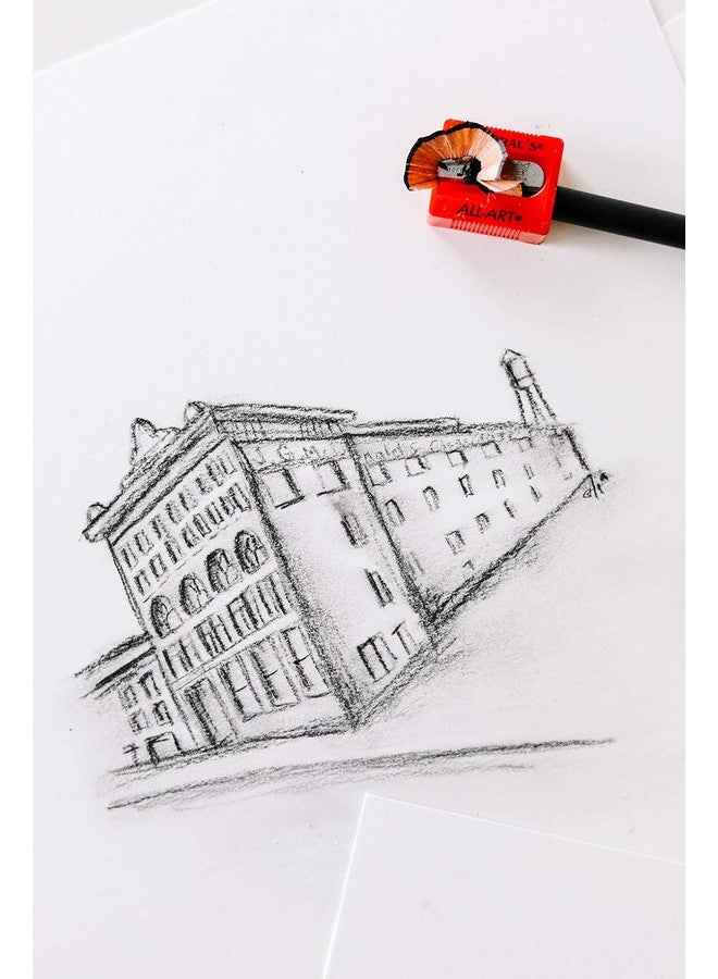 جينيرالز مبراة قلم رصاص عامة All-Art، عبوة من 3 قطع، لون أحمر صغير (S6503Bp) - Image 2