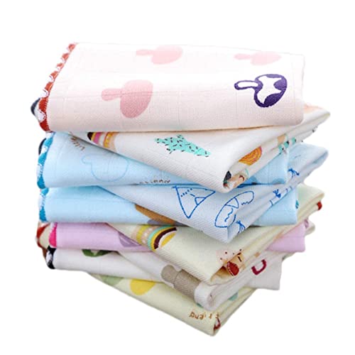 CLUZE Kids Printed Handkerchief, Face Hanky, Face Towels, Baby Soft Cotton Napkin (25x25 cm) - Image 1