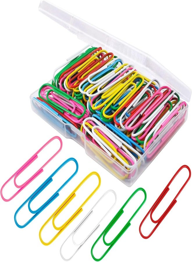 ARETOR Multicolor Tone Metal U Shaped Paper Clips/Pin (Size 30mm) Number of items 100 - Image 1