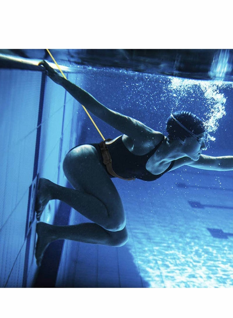 SYOSI Swim Training Belt Leash Tether Stationary Swimming Harness Static Bungee Cords Resistance Bands Exercise Belts - Image 2