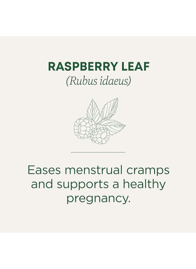 Traditional Medicinals - Organic Raspberry Leaf for Menstrual Cramp & Pregnancy Support 16 Teabags (24g) - Image 1