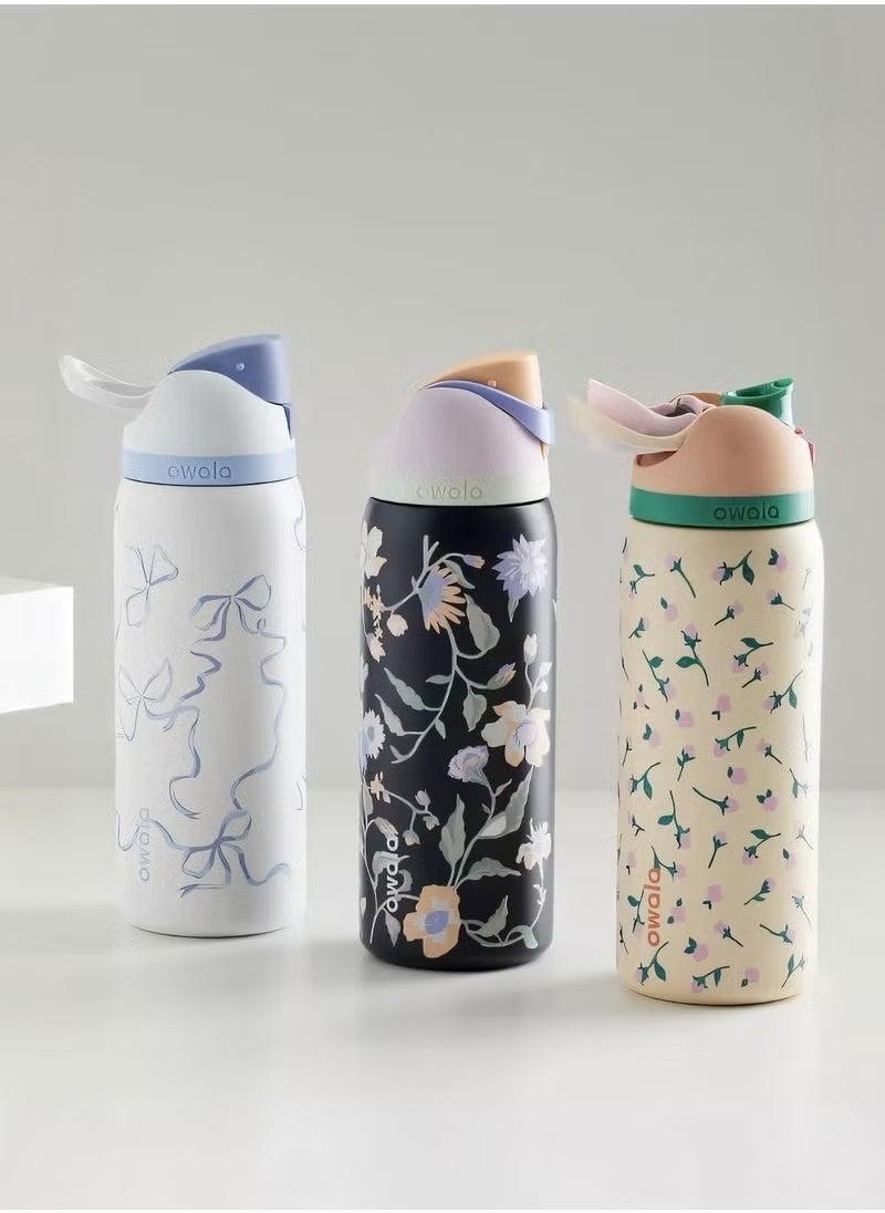 Owala Freesip Insulated Stainless Steel Water Bottle With Straw For Sports And Travel, Bpa-Free, 32-Ounce,Blue Tie - Image 4