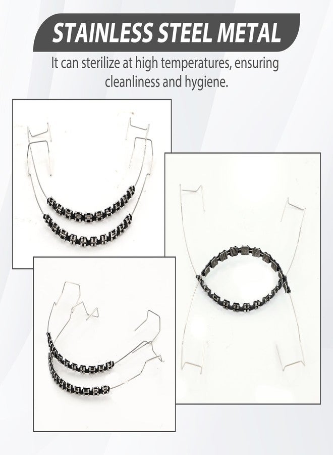 braxan Fake Braces, Temporary Tooth Decoration with Brackets & Wire, Removable Fake Braces Kit for Orthodontists to Explain, for Dental Students to Practice, Brackets Falsos Para Dientes (Black - Image 5
