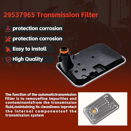 Lougfeu Transmission Filter Kit for Allison 1000 2000 Series,Fit for 2001-2010 Chevy Silverado/GMC Sierra 2500 3500HD， Internal Shallow Filter＆ External Spin On Filter ，Replaces OE 29539579 29537965 - Image 5