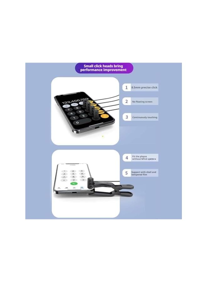 Green Tiger Auto Clicker for Smart Phone, Phone Screen Device Speed Clicker, Fast Click Simulation Finger Continuous Click for Game, Live Broadcasts Likes, Deal, Reward Task, Adjustable speed (Black) - Image 5