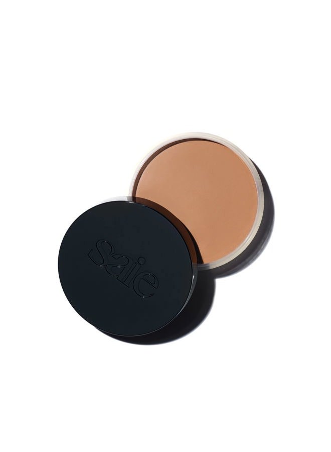 Saie Sun Melt Bronzer - Buildable Cream-Balm Bronzer For Face Sculpting - Cream Contour with Velvet Finish - Light Bronze (1 oz) - Image 1