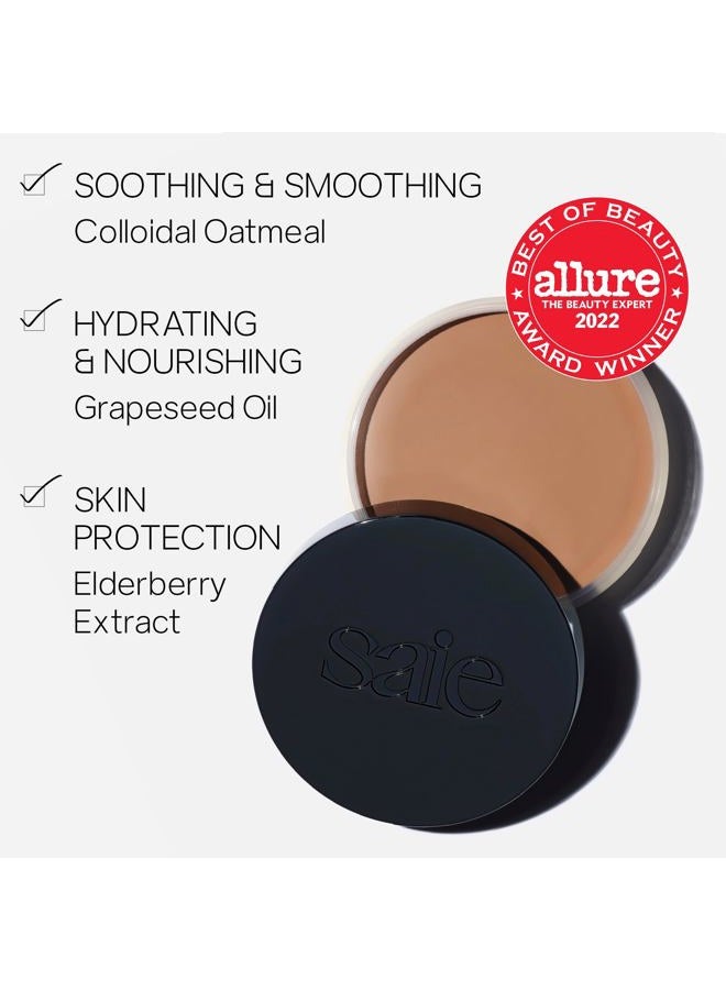 Saie Sun Melt Bronzer - Buildable Cream-Balm Bronzer For Face Sculpting - Cream Contour with Velvet Finish - Light Bronze (1 oz) - Image 2