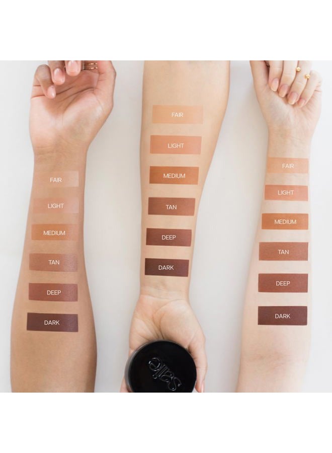 Saie Sun Melt Bronzer - Buildable Cream-Balm Bronzer For Face Sculpting - Cream Contour with Velvet Finish - Light Bronze (1 oz) - Image 5