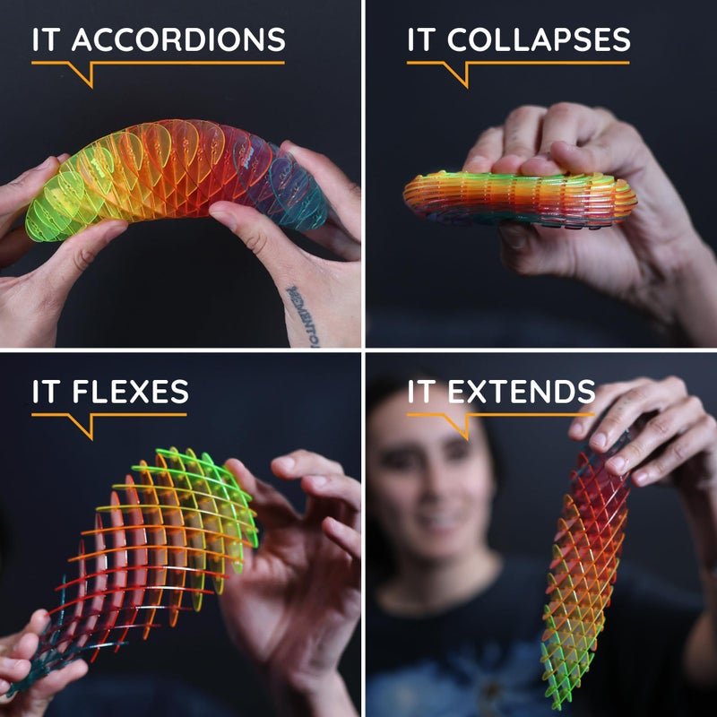 Morf Fidget Worm Toy - Flexible 3D Sensory Slug Figgy Toy for Kids, Teens, and Adults â€“ Stretchy, Quiet, Stress and Anxiety Relief, Focus - For Play, School, Work Gifts, Great For Classroom and Office - Image 3