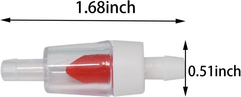 Meridian 20PCS Aquarium Air Tubing Non-Return Check Valves, Plastic One-Way Flow Control Accessories for Fish Tank, Red - CT - Image 5