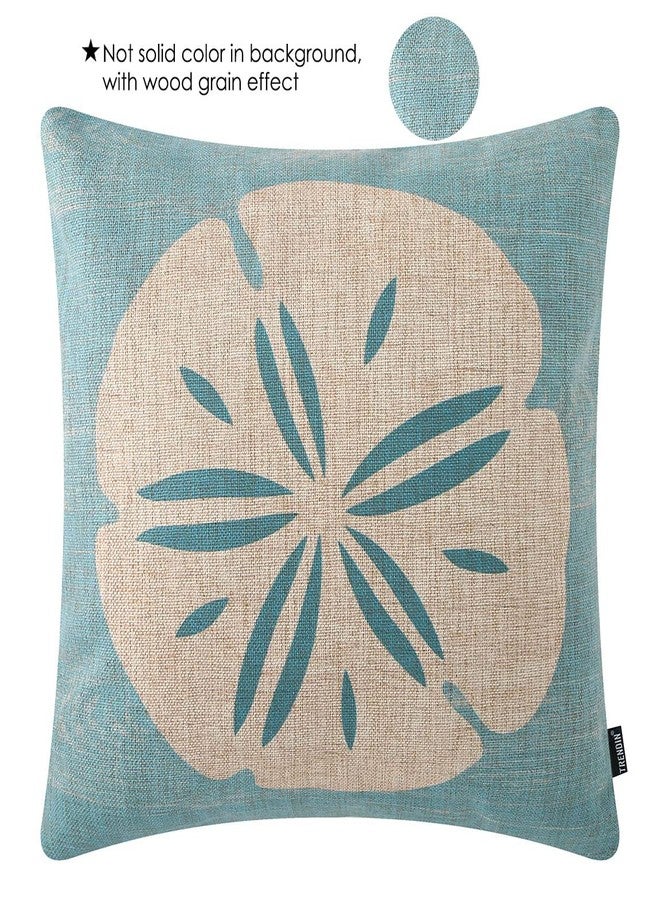 TRENDIN Beachy Accent Pillow Covers 18x18 Inch Nautical Decoration for The Home Beach Decorative Pillow Cover for Couch Sofa Square PL948TR - Image 2