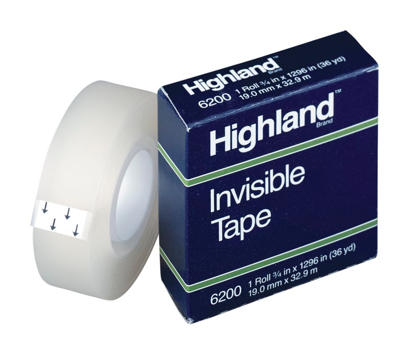 Highland 6200 Invisible Tape, 0.75 Inch x 36 Yards, Matte - Image 4